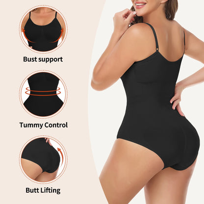 Shapewear for Women Tummy Control Body Shaper Seamless Sculpting Snatched Waist Body Suit
