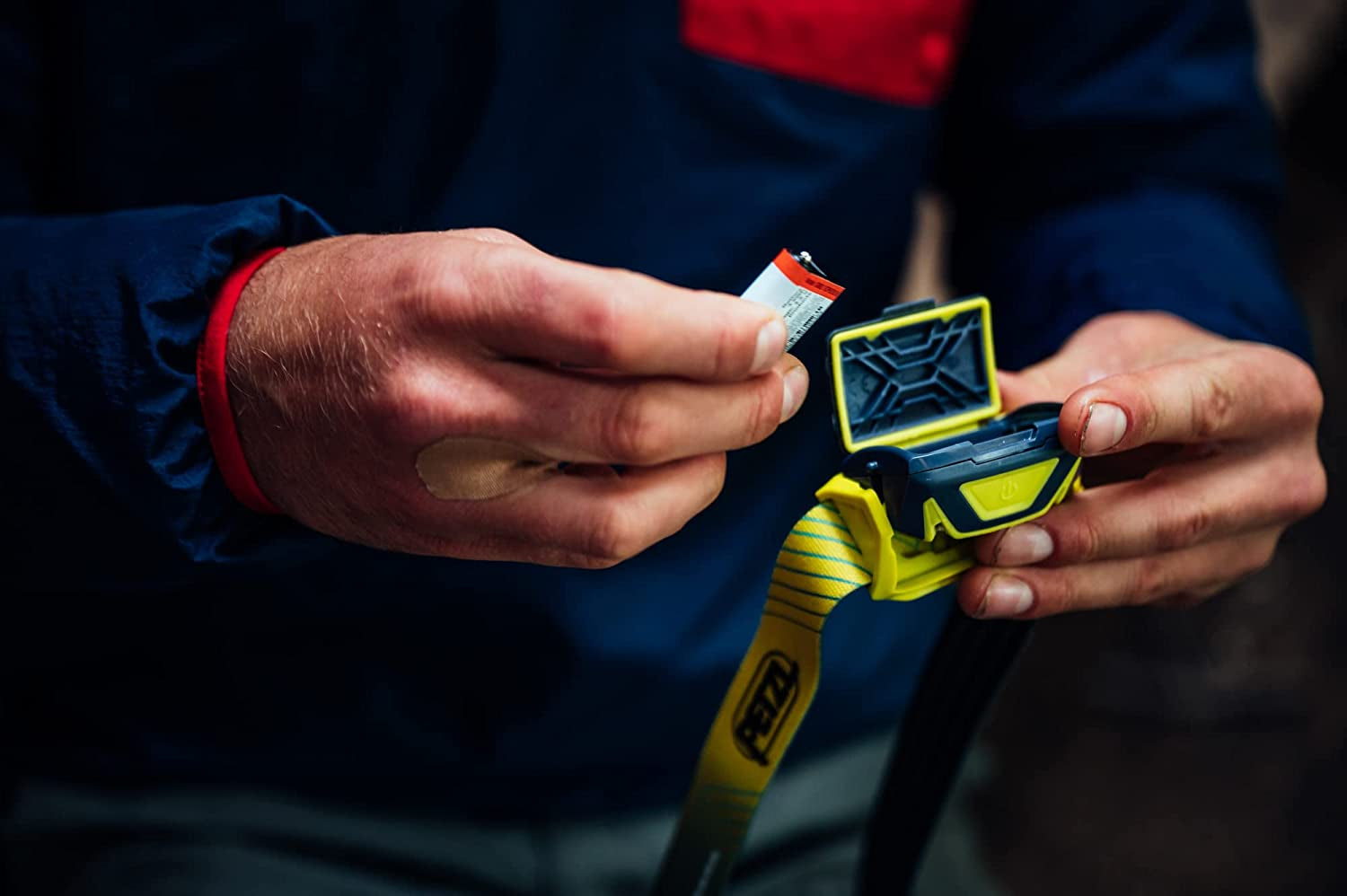 Tikka Headlamp - Compact 350 Lumen Light with Red Lighting, for Hiking, Climbing, Running, and Camping - Grey