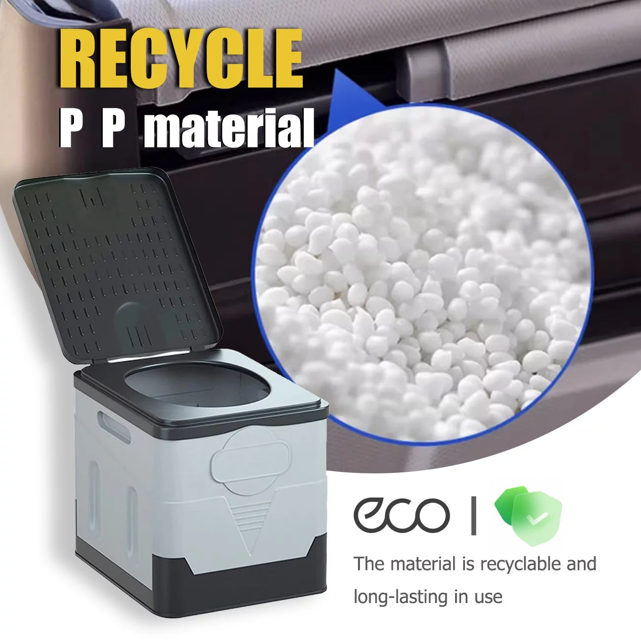 Portable Toilet for Camping with Camping Potty