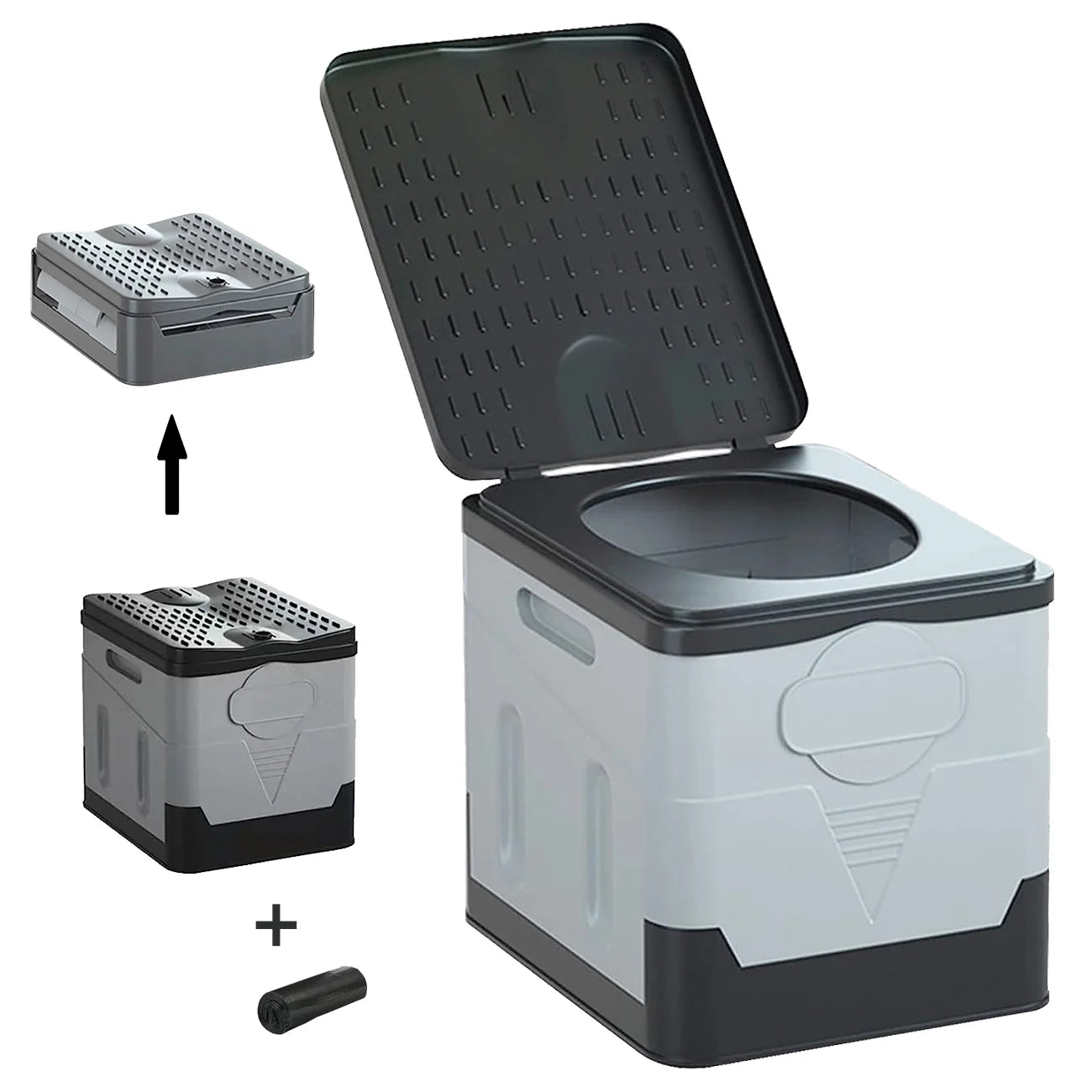 Portable Toilet for Camping with Camping Potty